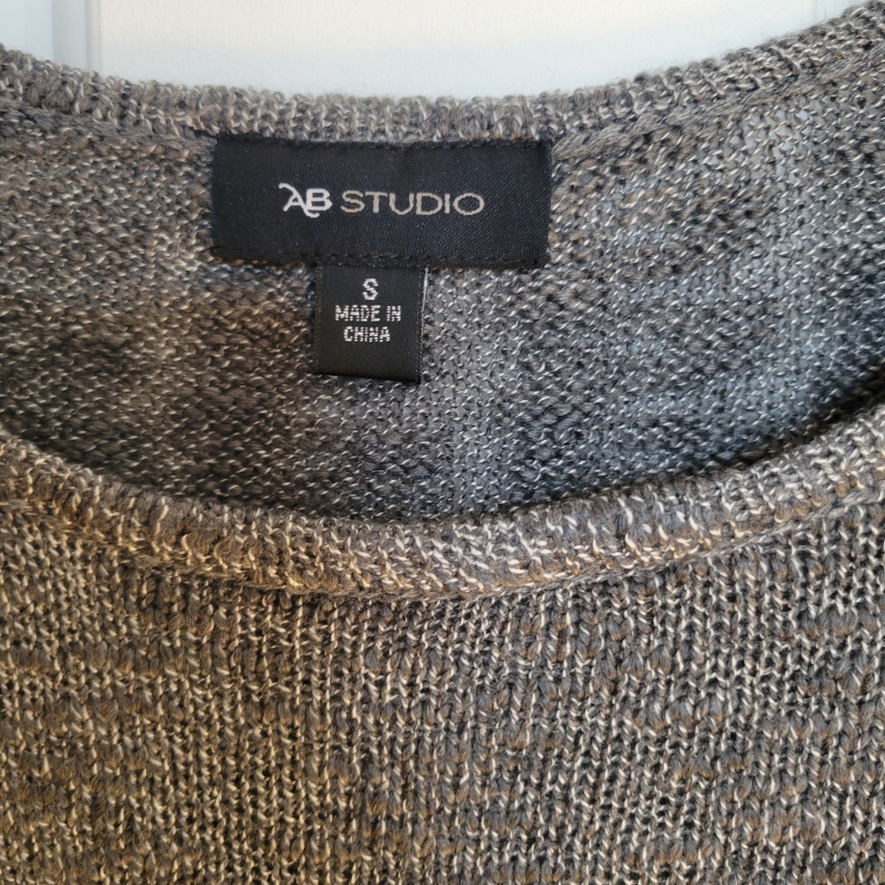 NWT! AB Studio Lace Bottom Sweater - Picture 6 of 10